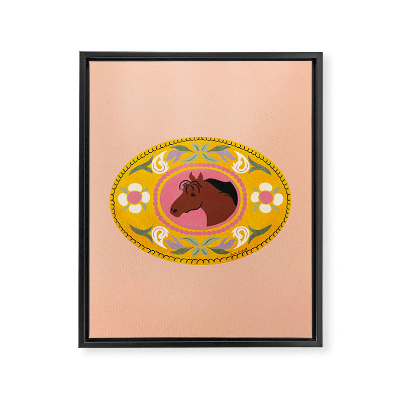 Cowgirl Belt Buckle Framed Canvas Print Gallery Image 8
