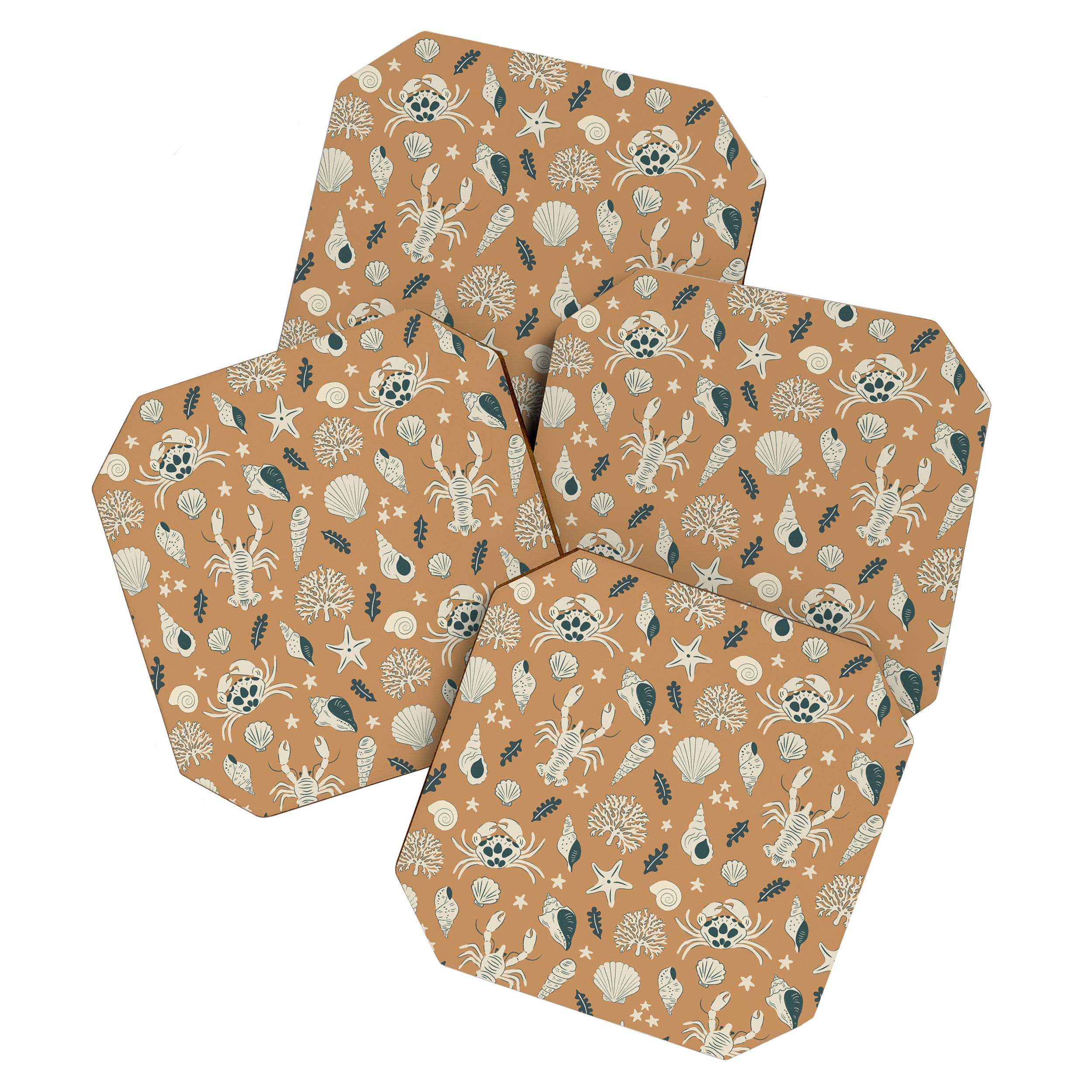 Crustaceans Seashells Coaster Gallery Image 1