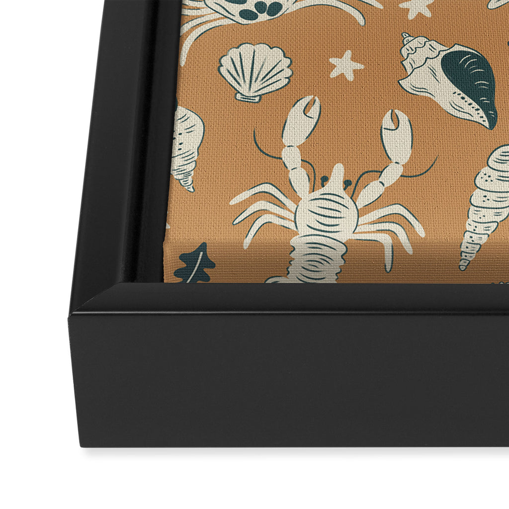 Crustaceans Seashells Framed Canvas Print Gallery Image 3