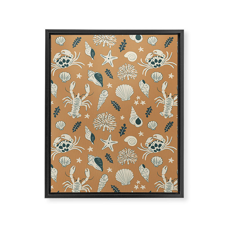 Crustaceans Seashells Framed Canvas Print Gallery Image 8