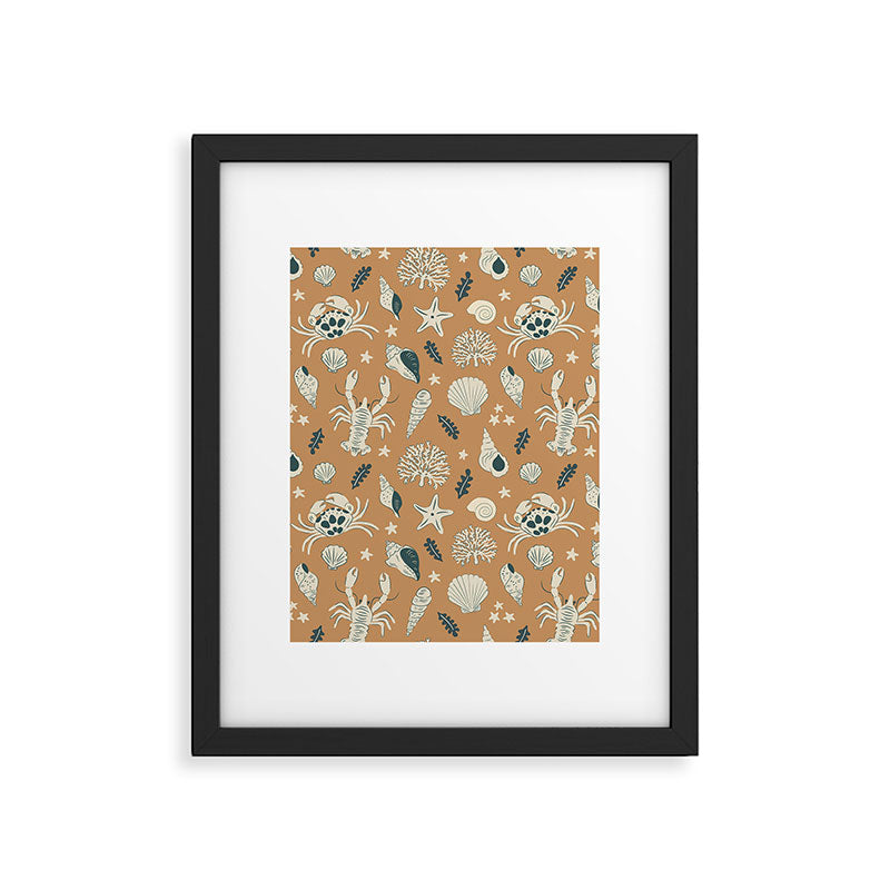 Crustaceans Seashells Framed Art Print Gallery Image 6