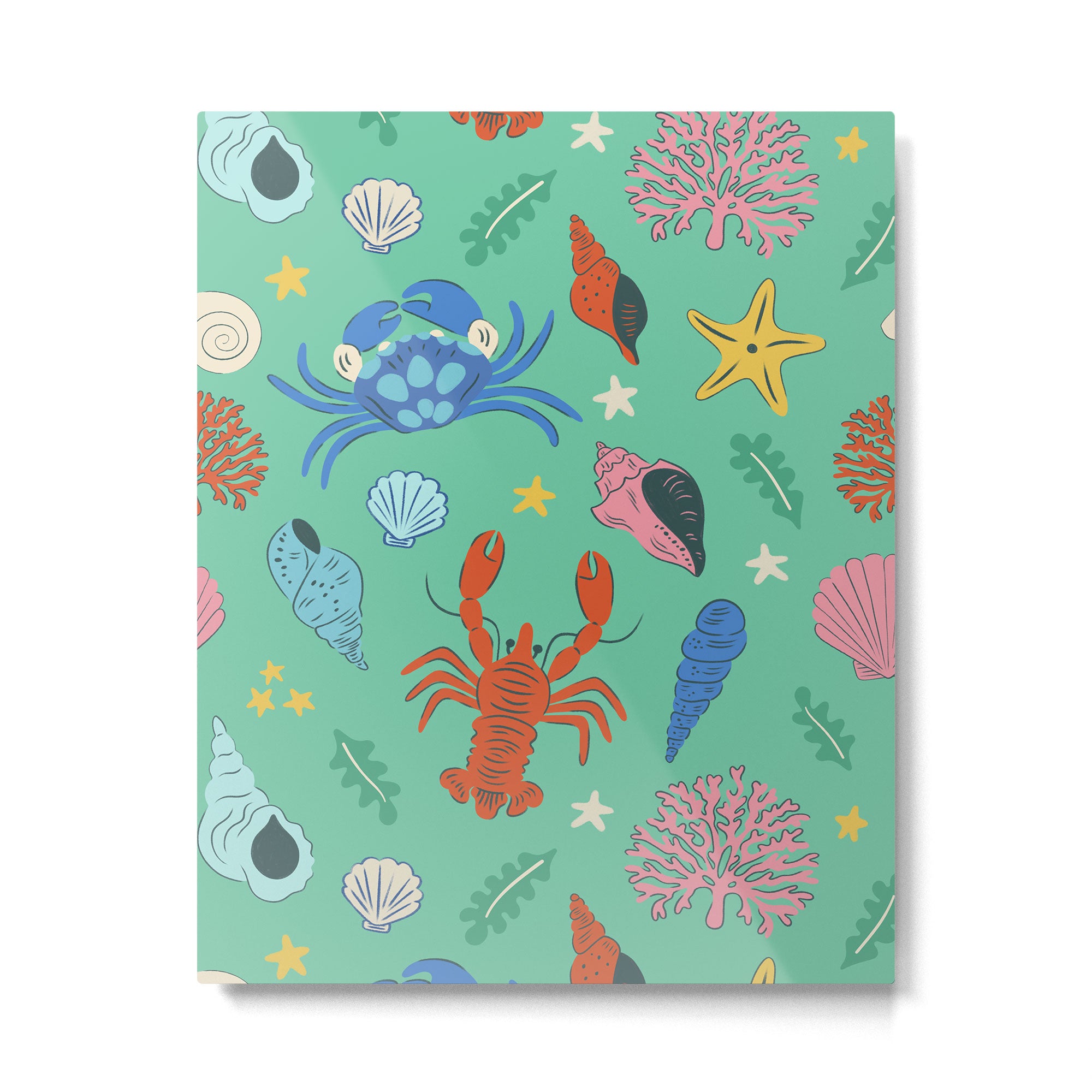 Crustaceans Seashells Metal Print Gallery Image 6