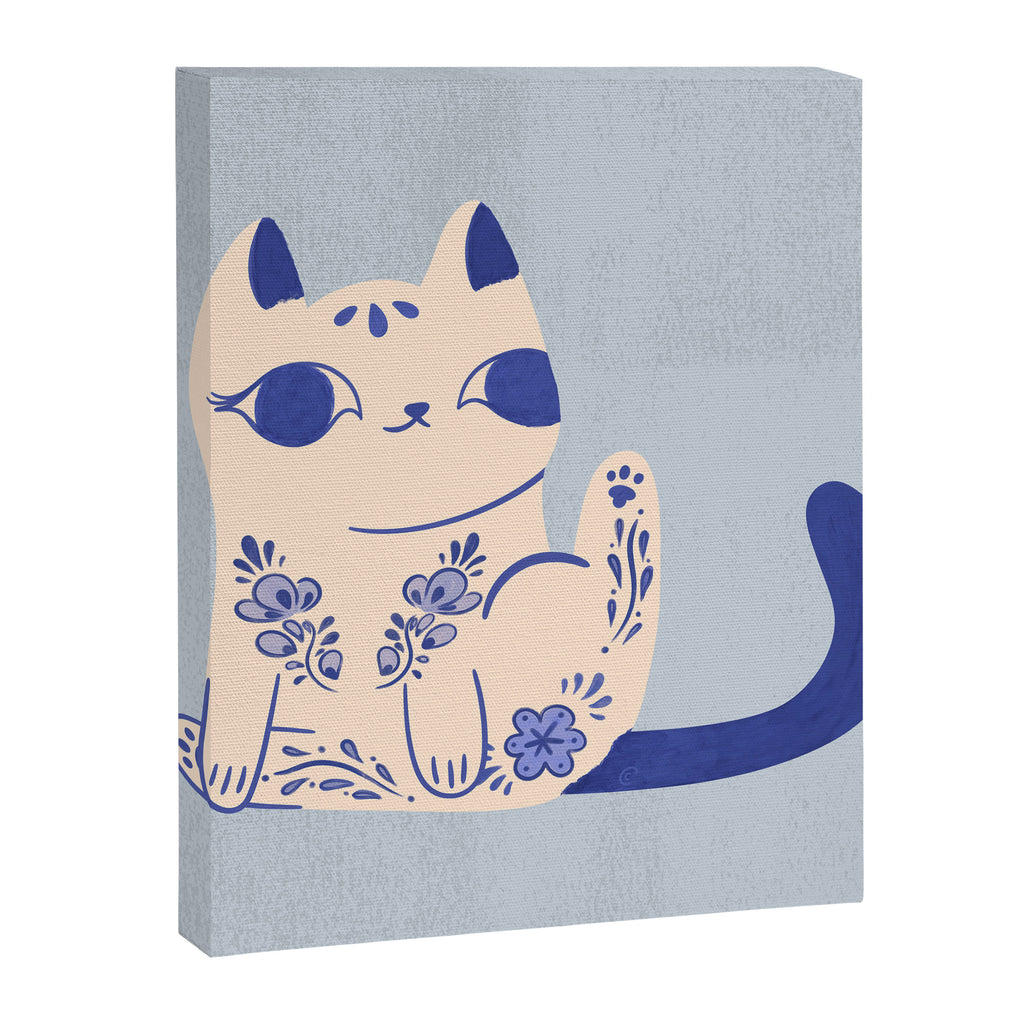 Delft Pottery Cat Butt Canvas Print Gallery Image 8