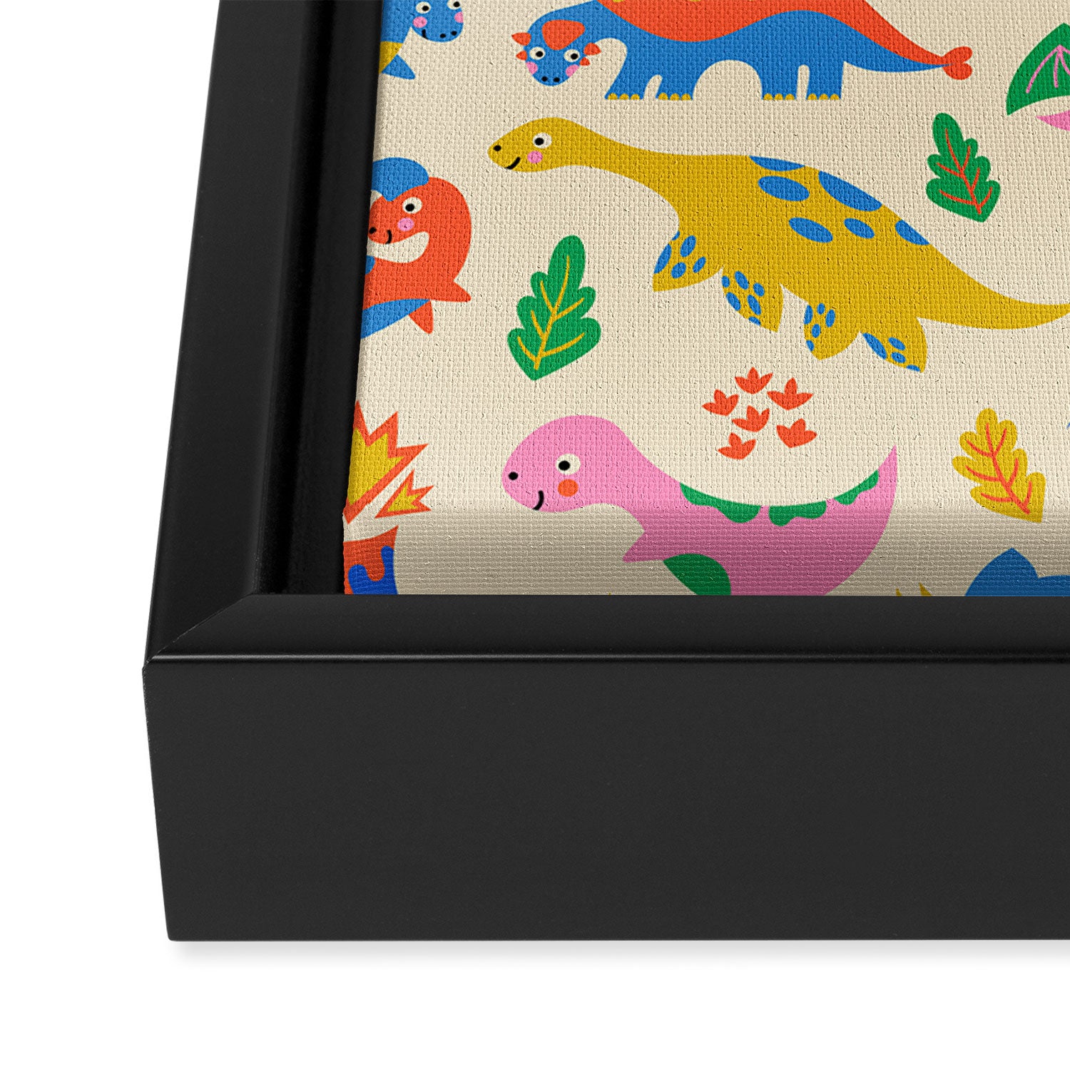 Dinomite Dinosaurs Framed Canvas Print Gallery Image 3