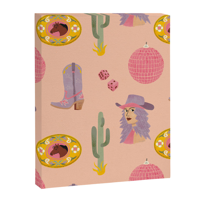 Disco Cowgirl Canvas Print Gallery Image 1