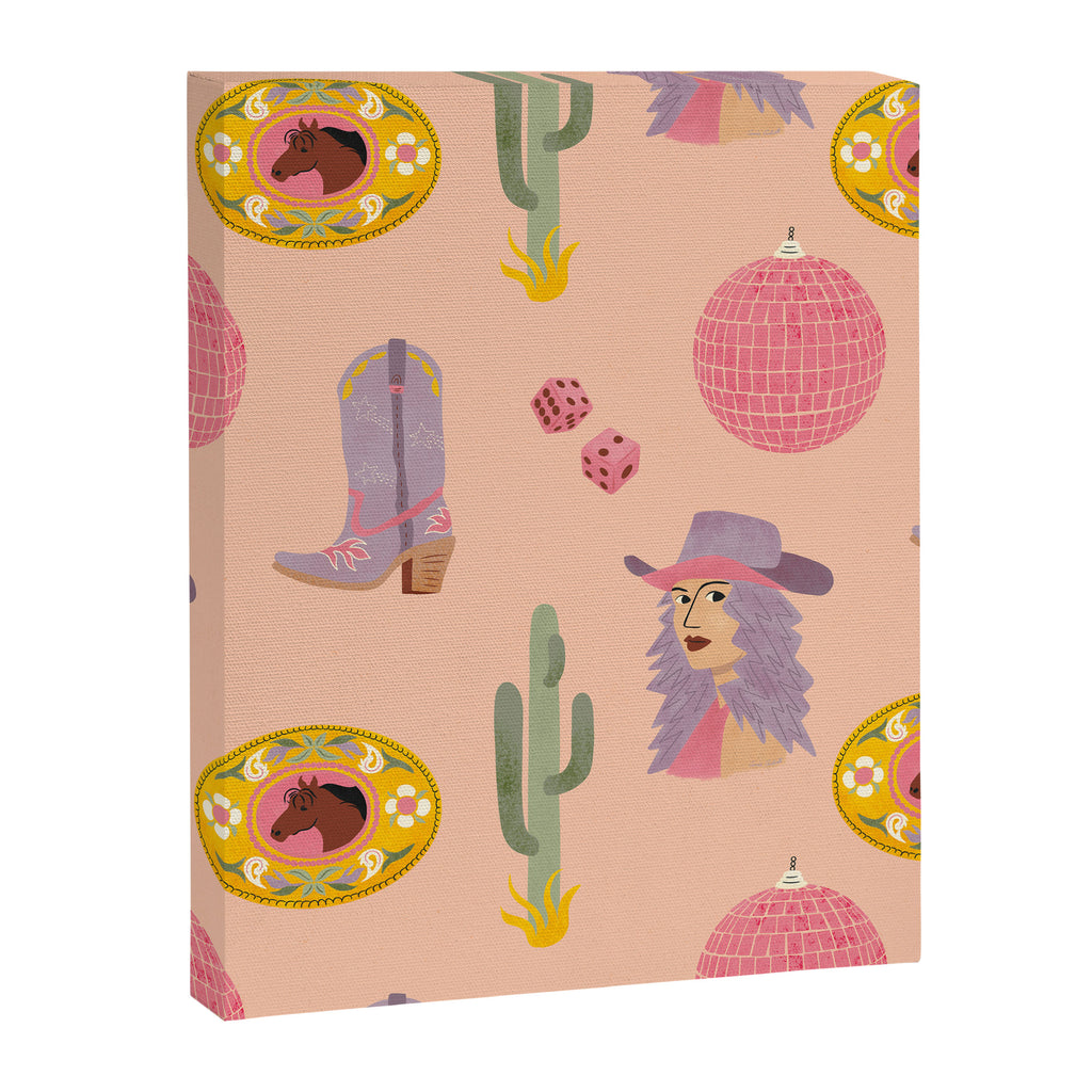 Disco Cowgirl Canvas Print Gallery Image 8