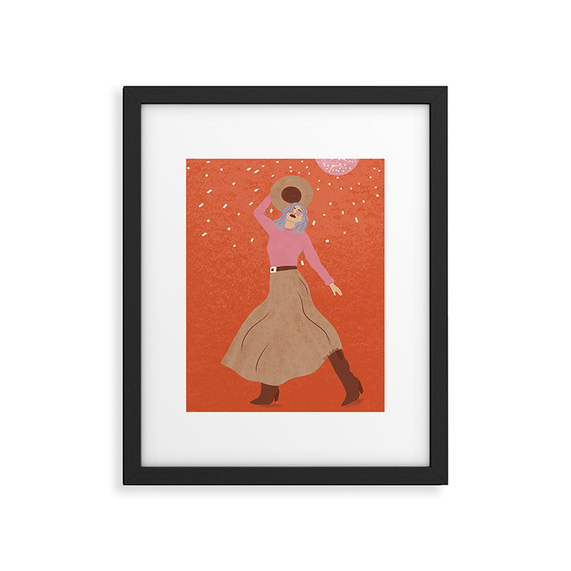 Disco Cowgirl Framed Art Print Gallery Image 5
