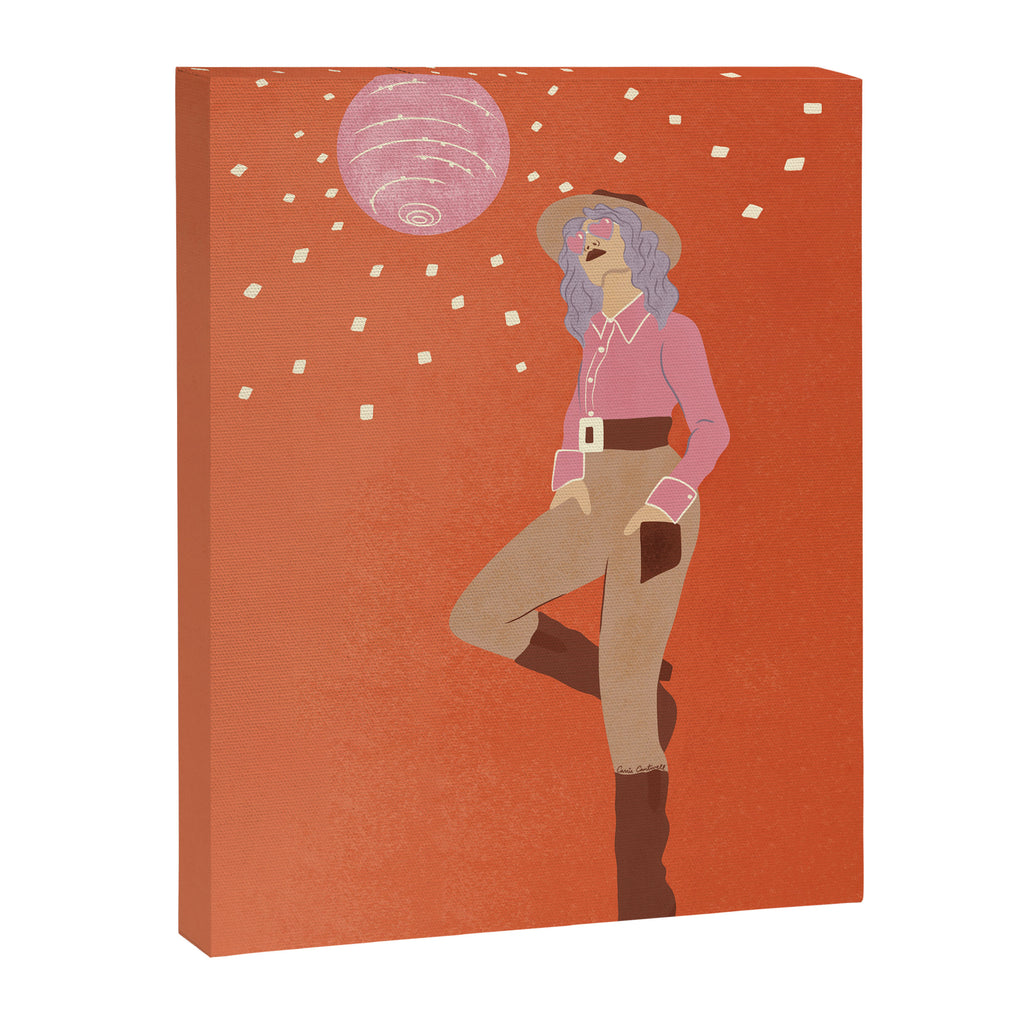 Disco Cowgirl Canvas Print Gallery Image 6