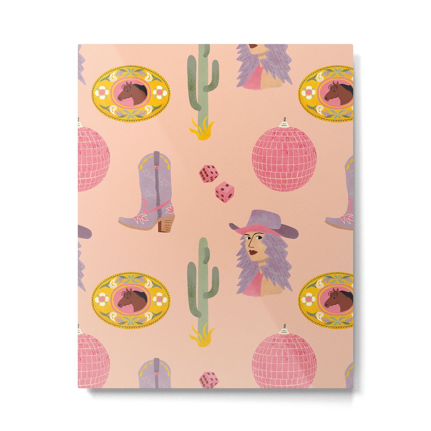 Disco Cowgirl Metal Print Gallery Image 6