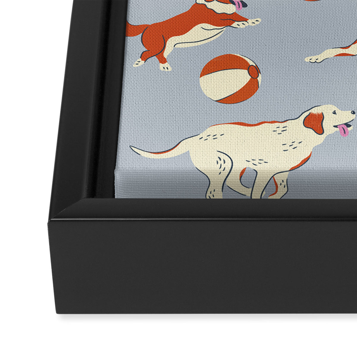 Dog Days Framed Canvas Print Gallery Image 3