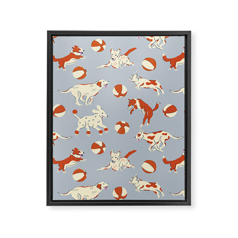 Dog Days Framed Canvas Print Gallery Image 8