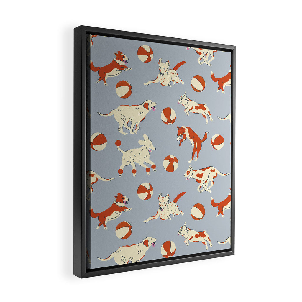 Dog Days Framed Canvas Print Gallery Image 2