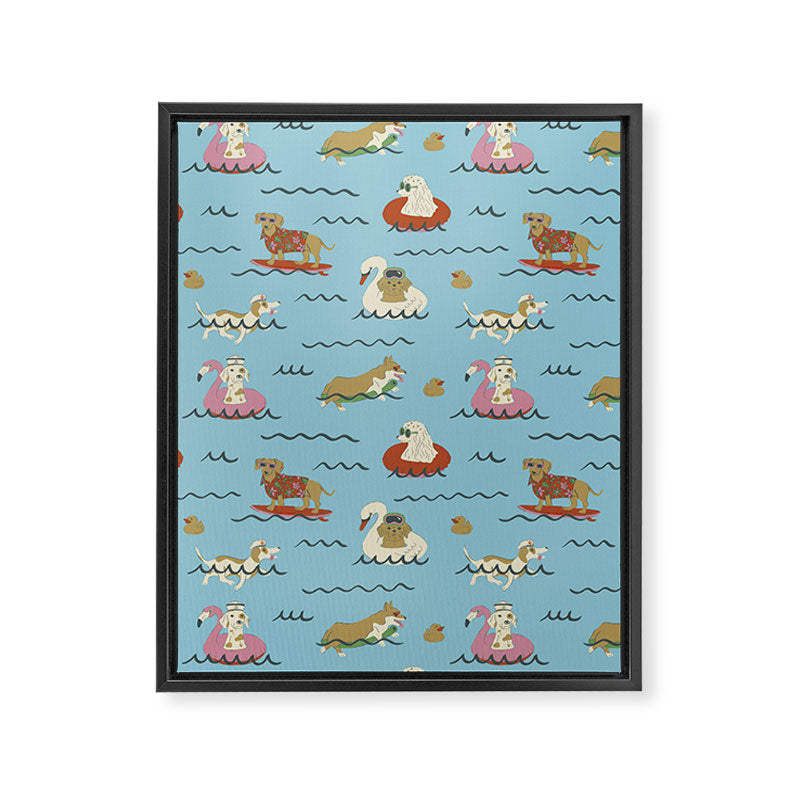 Dog Days of Summer Framed Canvas Print Gallery Image 8