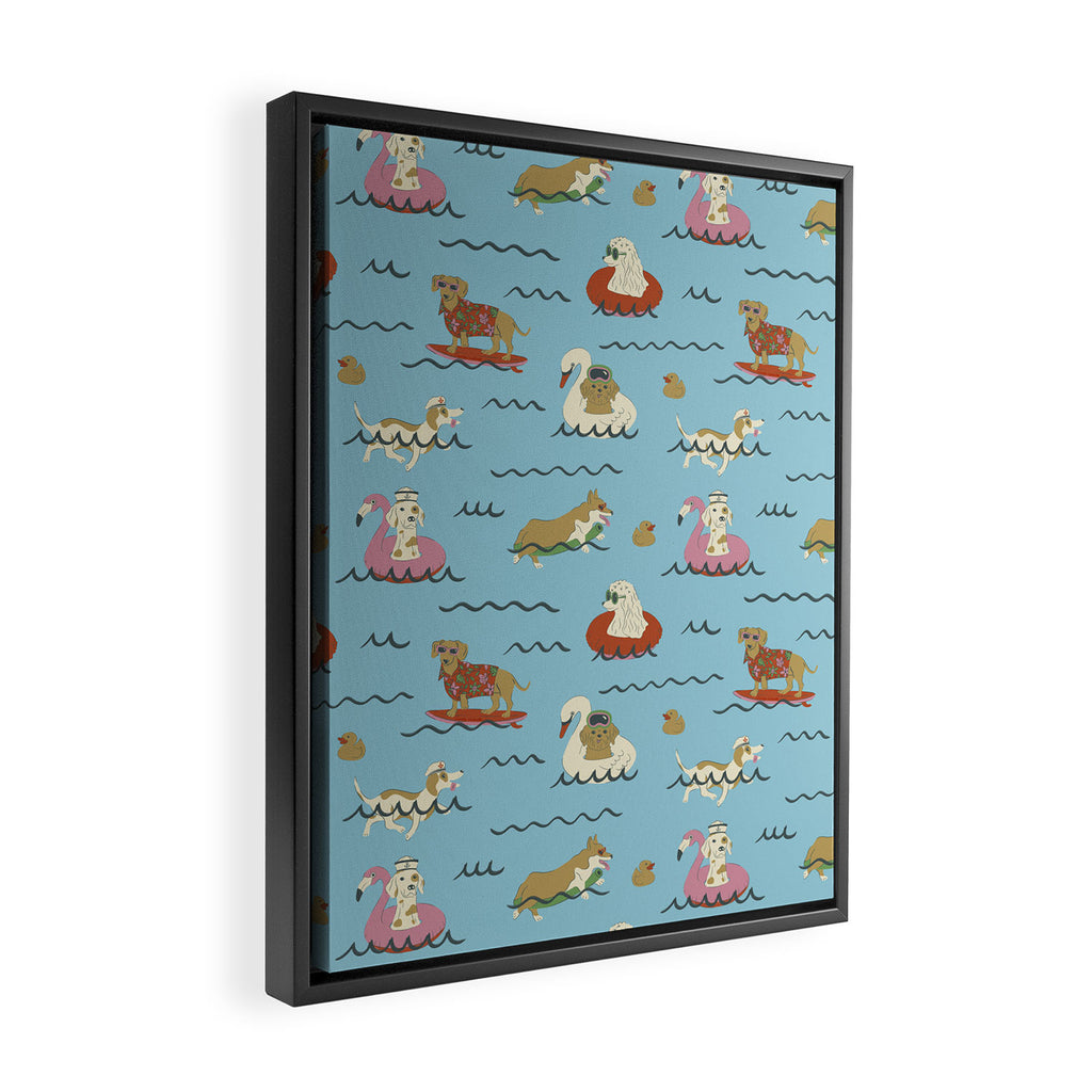 Dog Days of Summer Framed Canvas Print Gallery Image 2