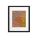Exotic Groovy Flowers - Earthy Neutral Boho Garden Framed Art Print Gallery Image 6