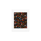 Exotic Midnight Floral Garden Art Print Gallery Image 1