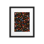 Exotic Midnight Floral Garden Framed Art Print Gallery Image 6