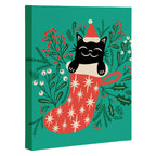Festive Feline Canvas Print Gallery Image 3