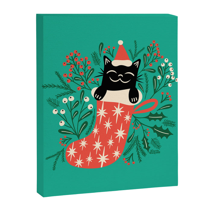 Festive Feline Canvas Print Gallery Image 1