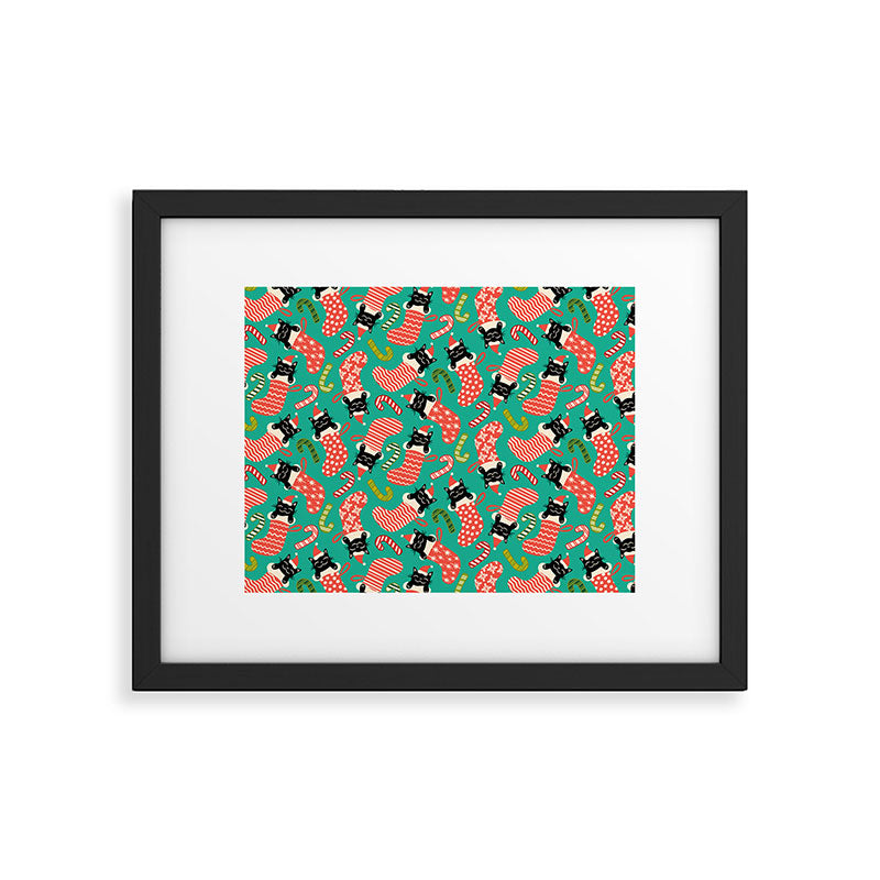 Festive Felines Framed Art Print Gallery Image 6