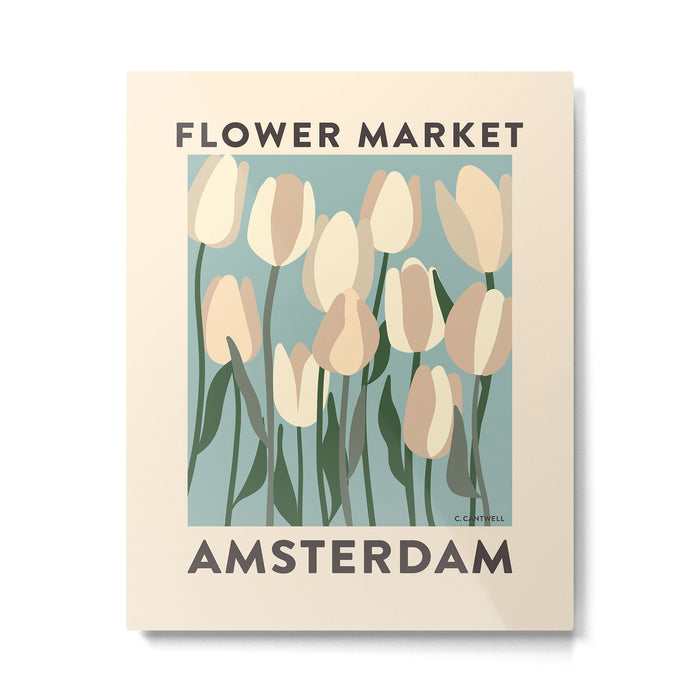 Flower Market Amsterdam - Matisse Inspired Metal Print Gallery Image 1