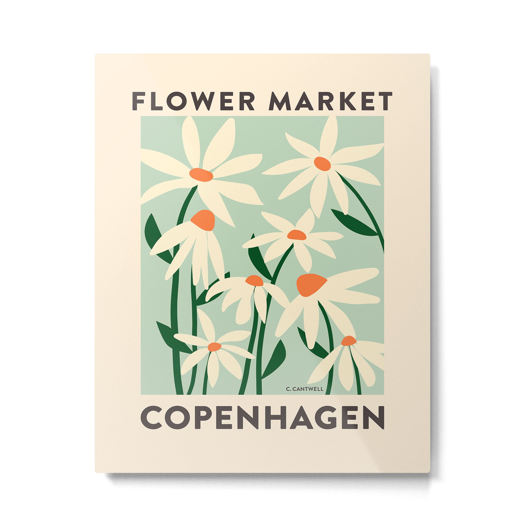 Flower Market Copenhagen - Matisse Inspired Metal Print Gallery Image 4
