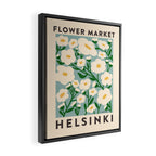 Flower Market Helsinki - Matisse Inspired Framed Canvas Print Gallery Image 2