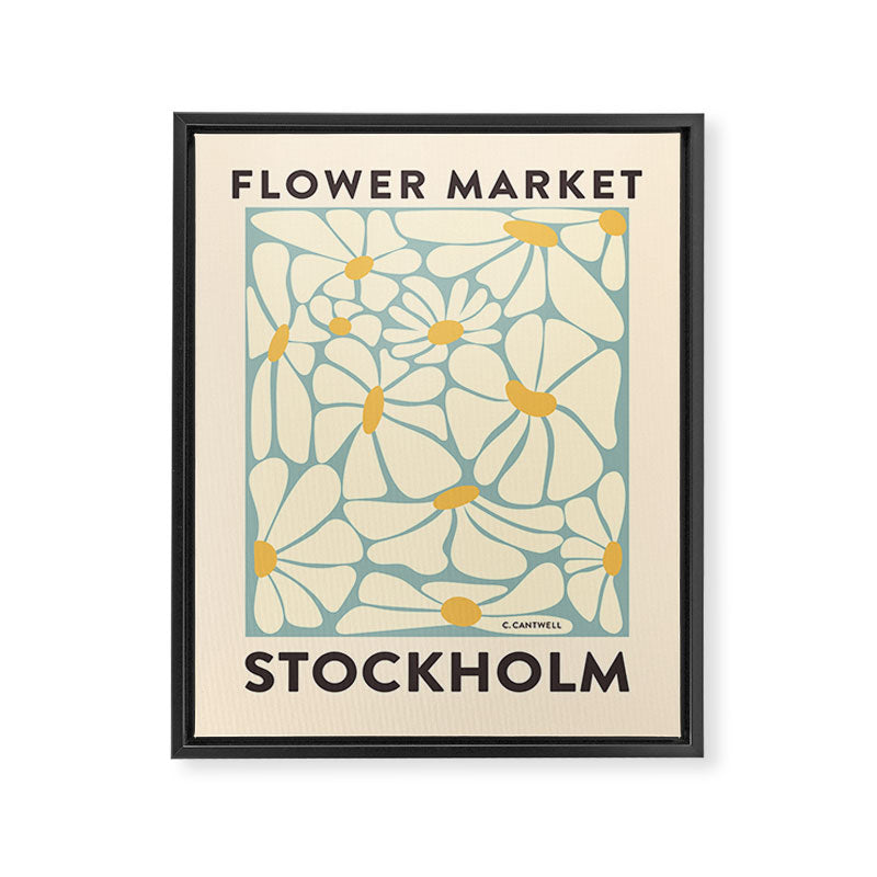 Flower Market Stockholm - Matisse Inspired Framed Canvas Print Gallery Image 6