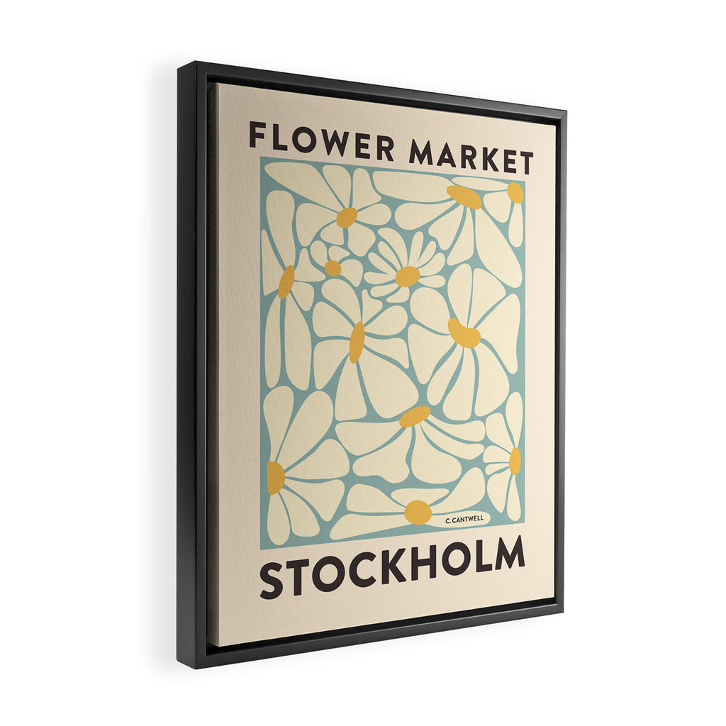 Flower Market Stockholm - Matisse Inspired Framed Canvas Print Gallery Image 2