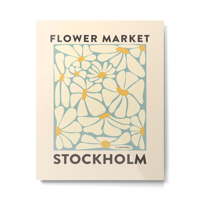 Flower Market Stockholm - Matisse Inspired Metal Print Gallery Image 1
