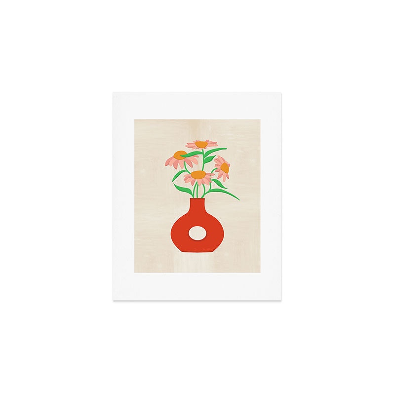 Flower Vase Art Print Gallery Image 1