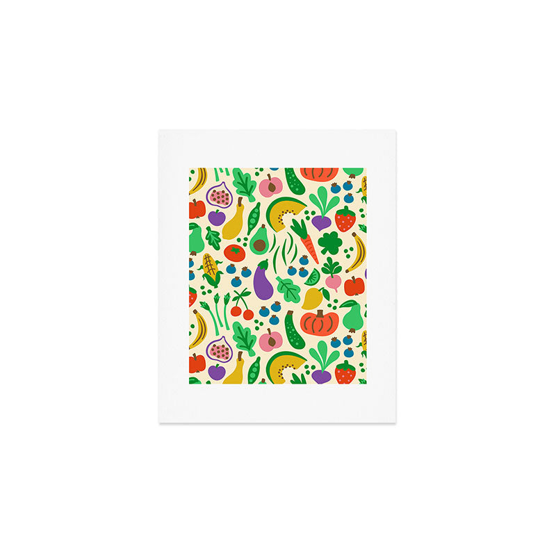Fruits and Vegetables Art Print Gallery Image 1