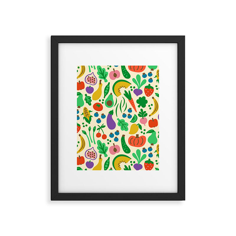 Fruits and Vegetables Framed Art Print Gallery Image 6
