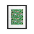 Fursics Cute Dog Park Physics Learning Pattern by Carrie Cantwell Educational STEM Playmat Design Framed Art Print Gallery Image 6