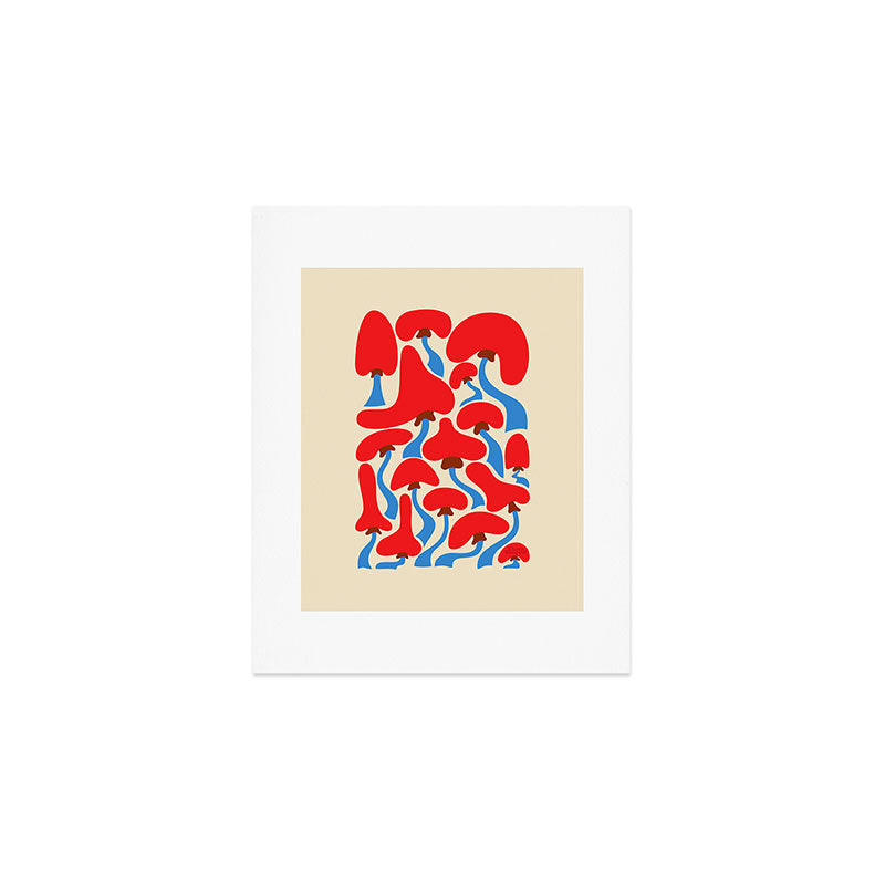 Groovy Mushrooms Art Print Gallery Image 1