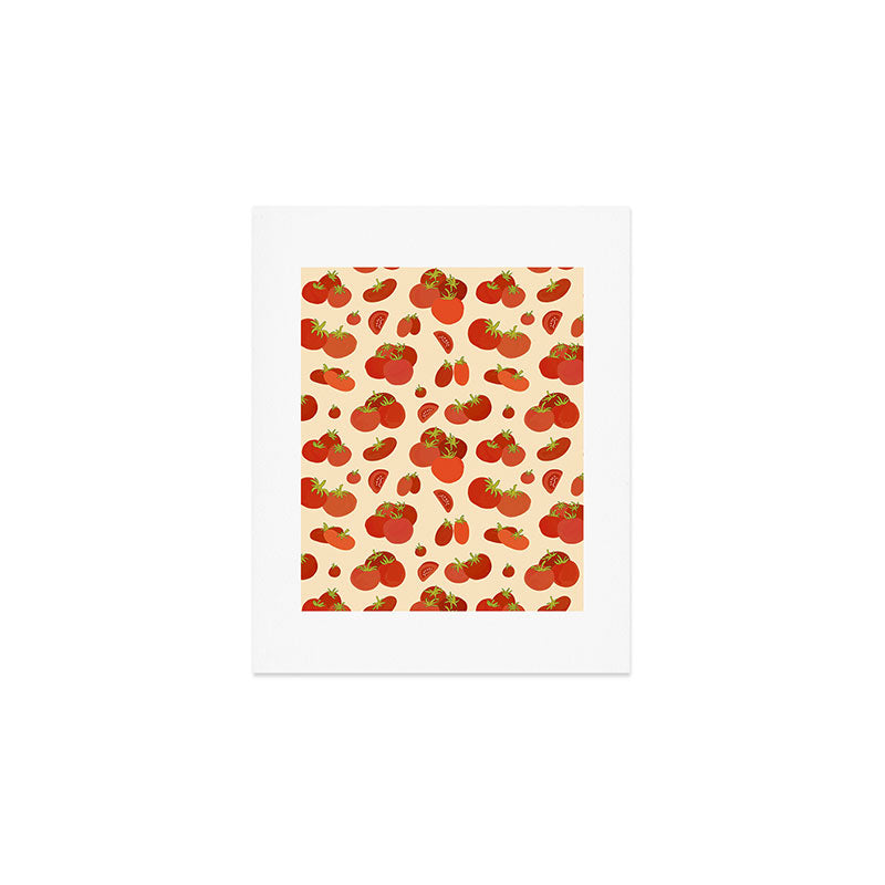 Hand Drawn Italian Roman Pomodori Tomato Classic Mediterranean Art Art Print Gallery Image 1