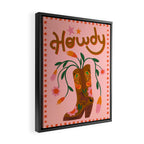 Howdy Framed Canvas Print Gallery Image 2