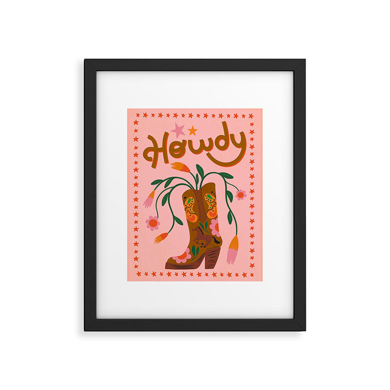 Howdy Framed Art Print Gallery Image 6