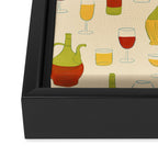 Italian Vino Framed Canvas Print Gallery Image 3