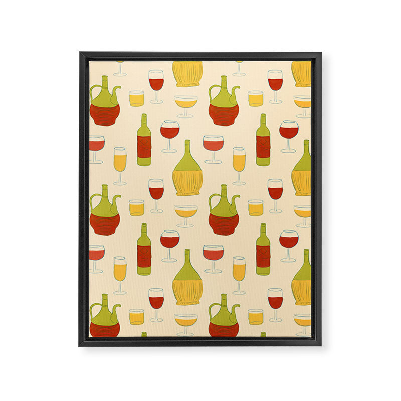 Italian Vino Framed Canvas Print Gallery Image 8