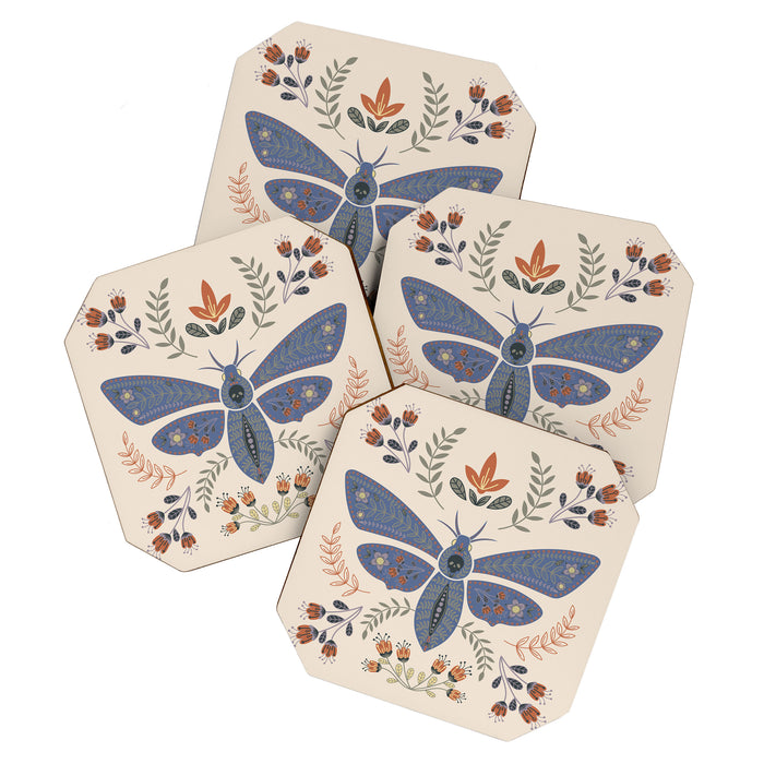 Magical Death Head Moth Coaster Gallery Image 1