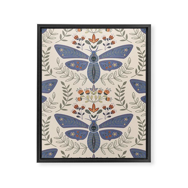 Magical Death Head Moth Framed Canvas Print Gallery Image 8