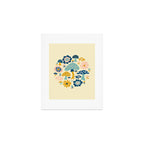 Magical Woodland Floral With Mushrooms Art Print Gallery Image 1