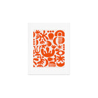 Matisse Inspired Cutouts - Abstract Painting Art Print - Red Art Print Gallery Image 1