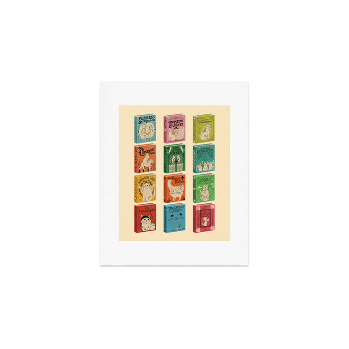 Meowsterpieces of Kiterature - Cat Literature Puns Art Print Gallery Image 1