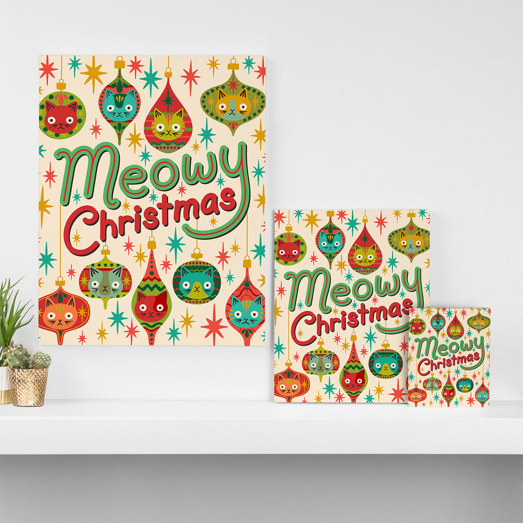 Meowy Christmas Canvas Print Gallery Image 3