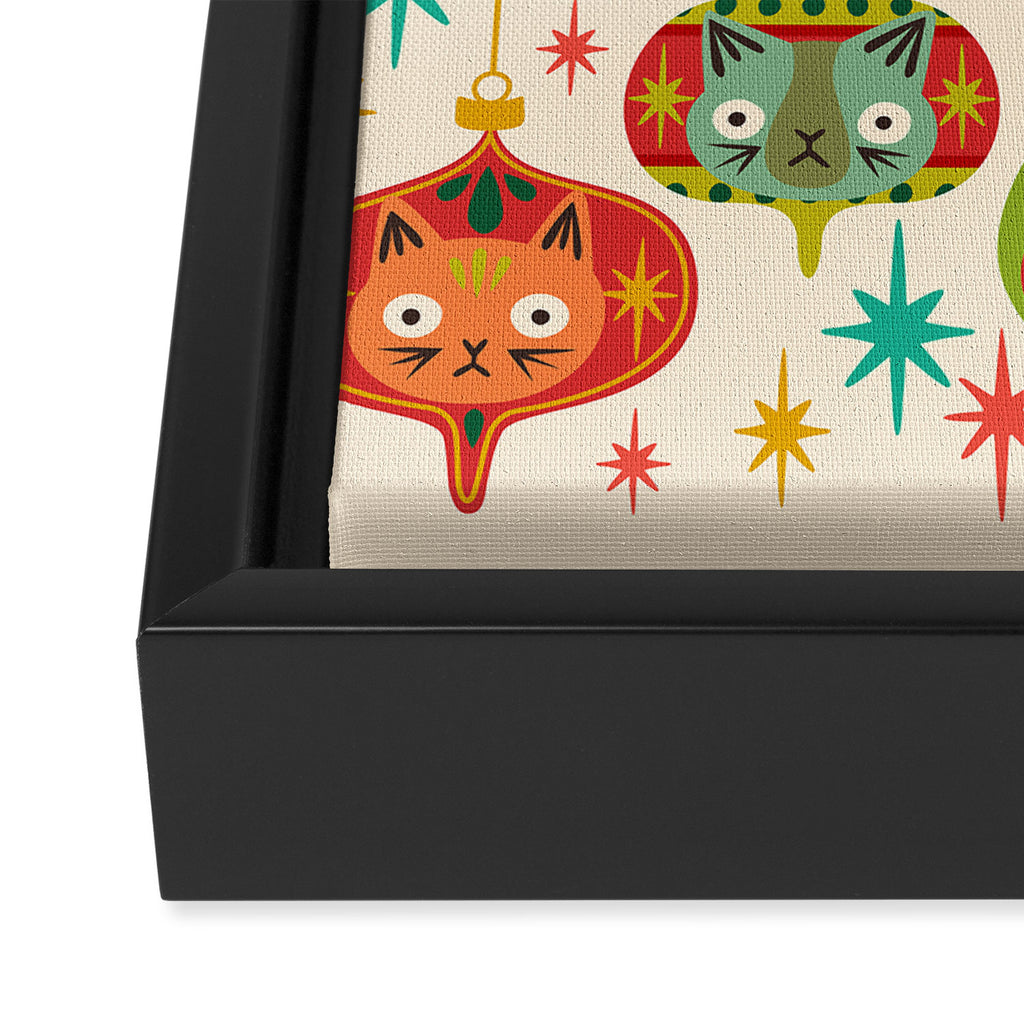 Meowy Christmas Framed Canvas Print Gallery Image 3