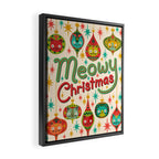 Meowy Christmas Framed Canvas Print Gallery Image 2