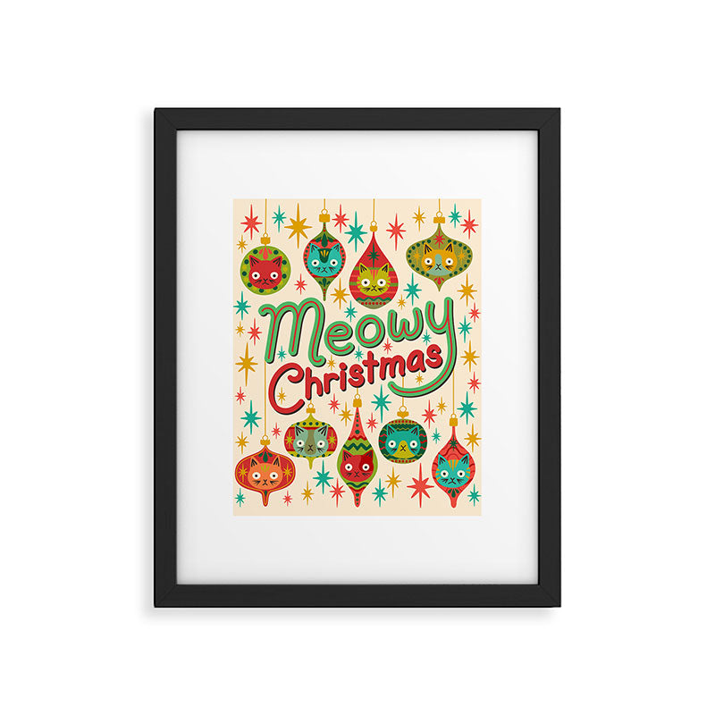 Meowy Christmas Framed Art Print Gallery Image 6