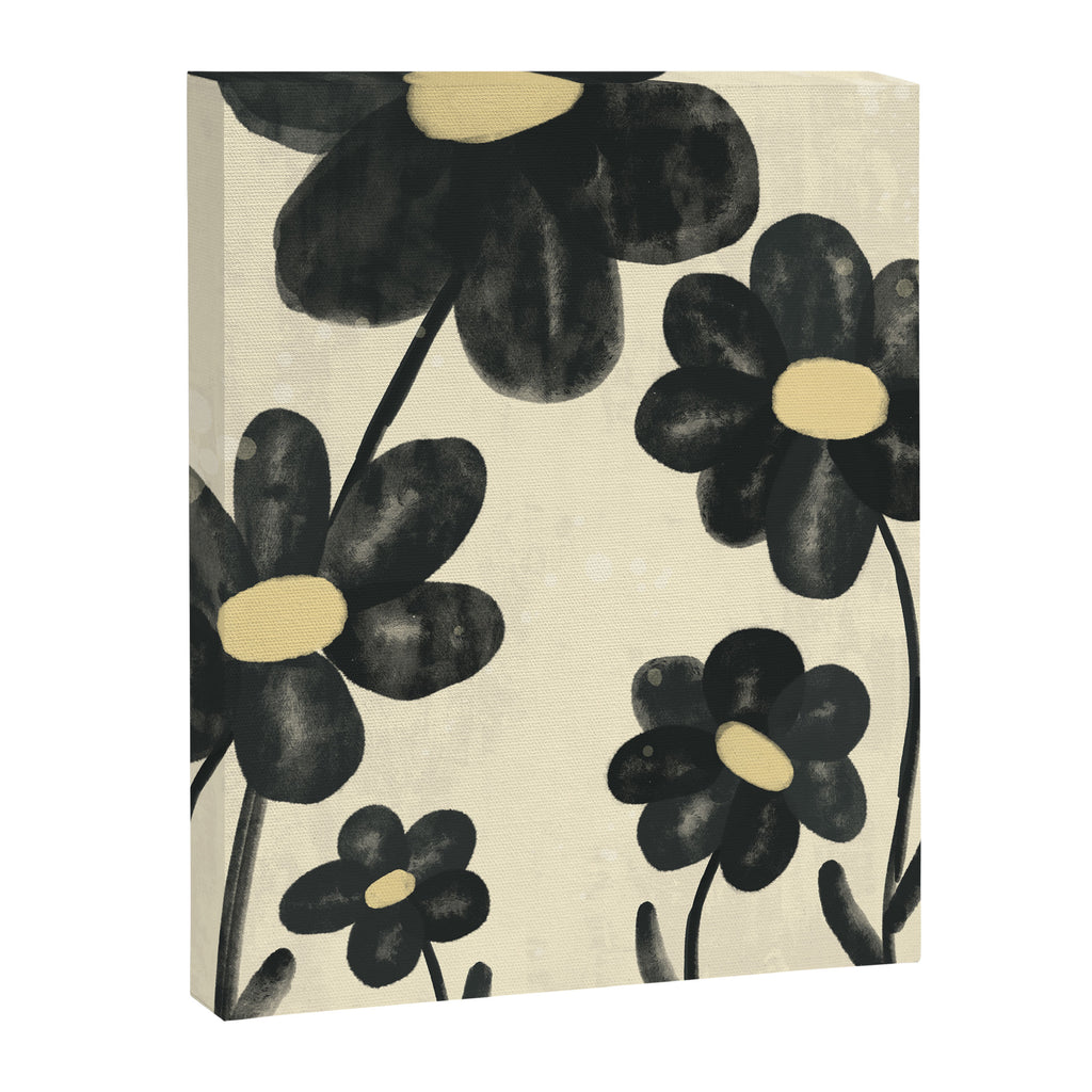 Minimalist Black Flowers Canvas Print Gallery Image 8